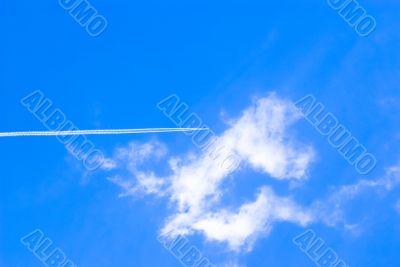 Cloud and Airplane