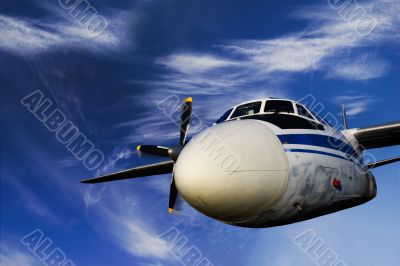 Flying Soviet airplaine