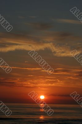 Sunset with clouds