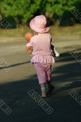 Girl with a doll