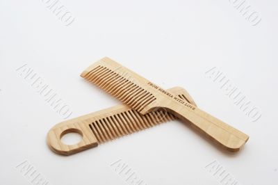 Hairbrush for hair from the Siberian cedar