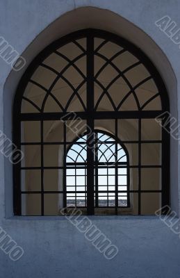 Arch, Gothic window with a lattice