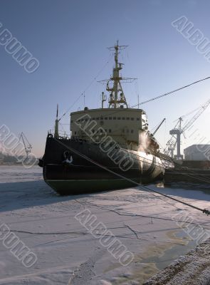 The Arctic ice breaker Krasin in port