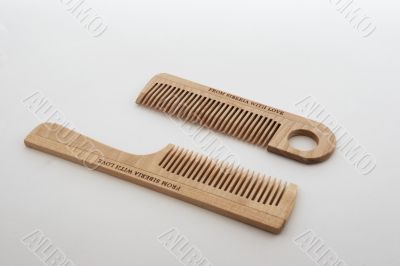 Hairbrush for hair from the Siberian cedar