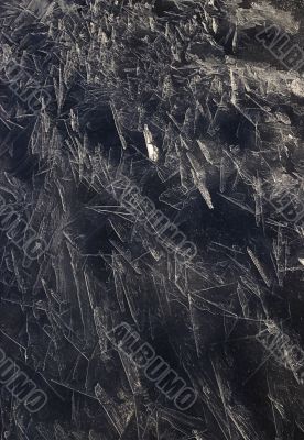 Freakish patterns of ice crystals