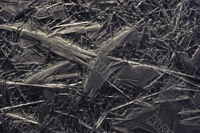 Freakish patterns of ice crystals