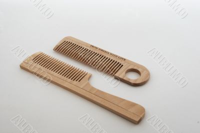 Wooden hairbrushes