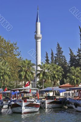 Boats and Mosque