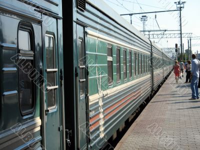 Door of the coach of a train