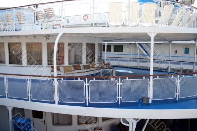 Passenger deck of the motorship