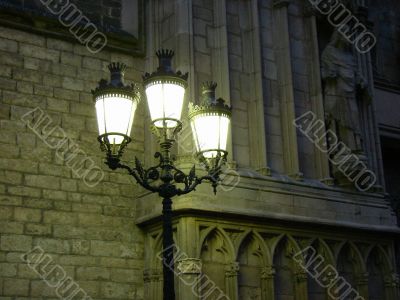 Lantern. Night Barcelona