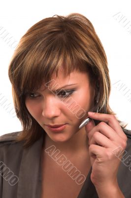 girl with headphone