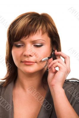 girl with headphone