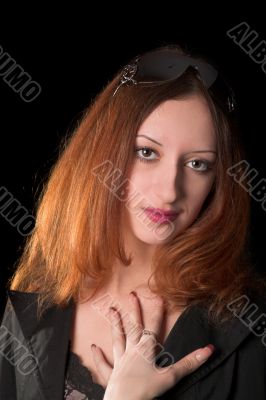 red-haired girl
