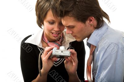 couple with photocamera