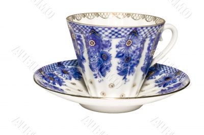Blue tea cups