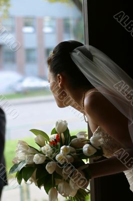 Bride with a bouquet