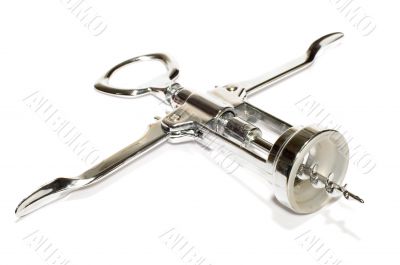 corkscrew on white