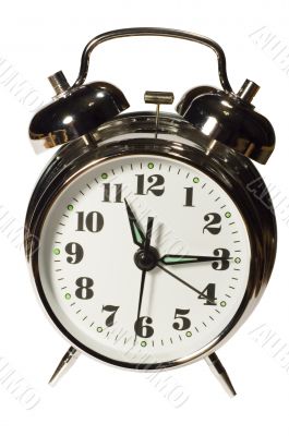 isolated on white: clock
