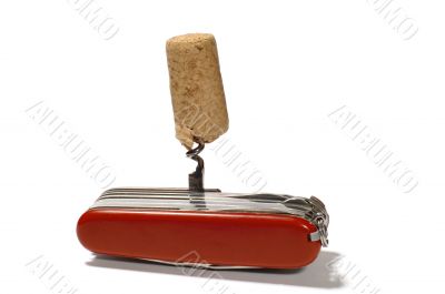 flic knife with corkscrew