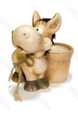 flowerpot with toy