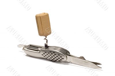 knife with corkscrew