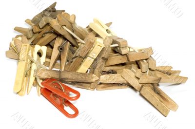 lot of clothes-peg