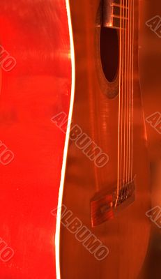 Red guitar