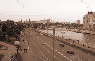 view on the Kremlin