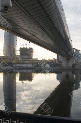to throw a bridge across a river