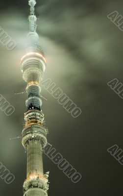 tv tower close up