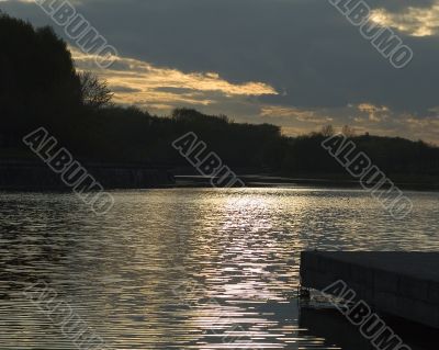 Moscow river wharf