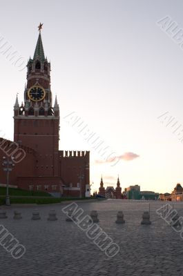 Tower with red star