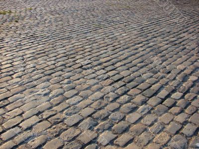 Cobblestone road