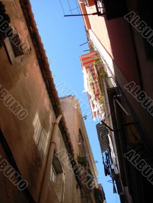 Street of old Barcelona