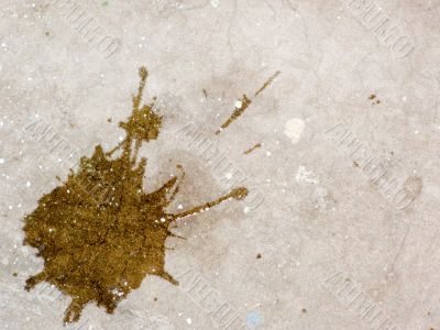 Concrete with spots of a paint