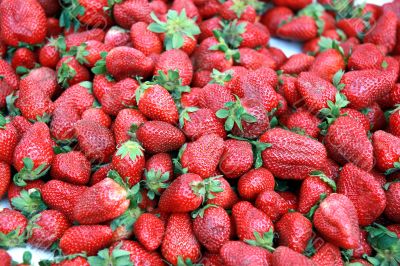 Strawberries background