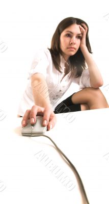 hand and mouse