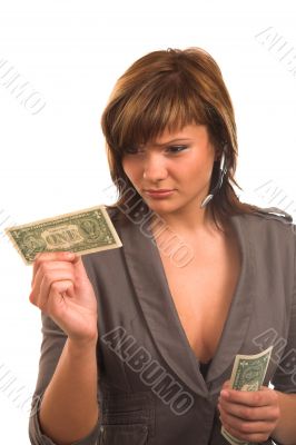 girl with money