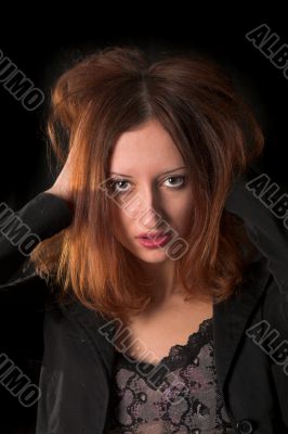 red-haired girl