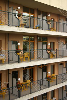 hotel and balconi