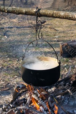 pot on the fire