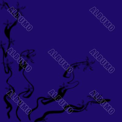 dark blue floral background