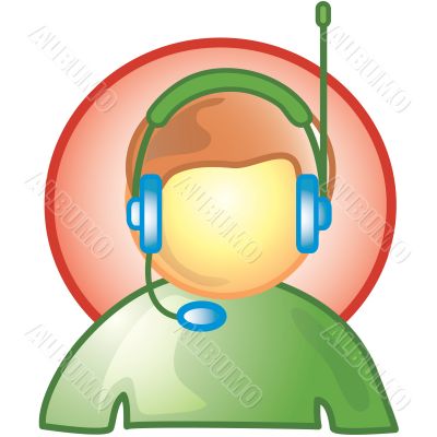 Male Customer Service Icon