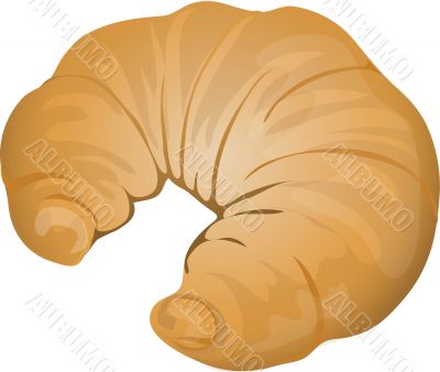 Isolated Croissant