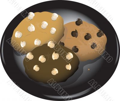 Cookies on a plate