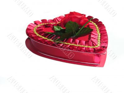 Valentine heart candy box