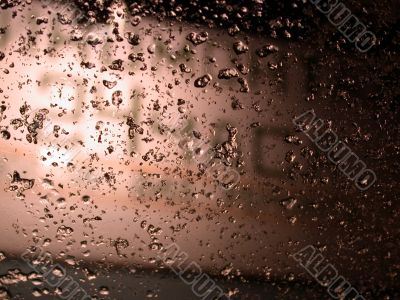ice on glass