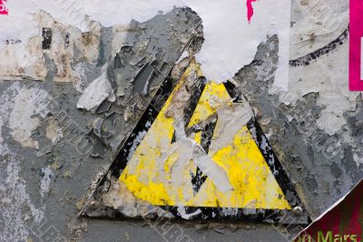 Grunge High Voltage sign