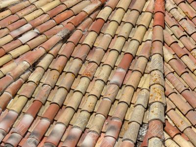 Old tile roof